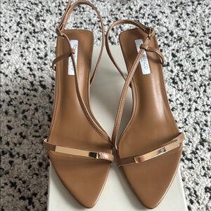 Tony Bianco Tan Sandals Minimalist Slingback